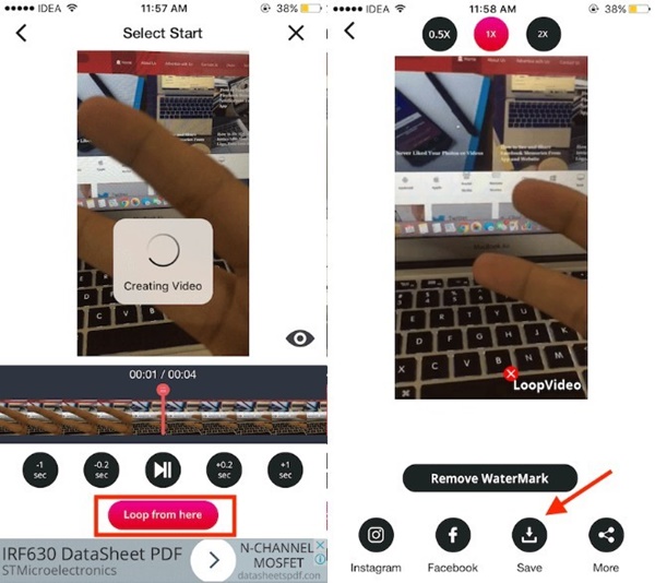 Sử dụng hiệu ứng Boomerang ngay trên Camera Roll và Gallery cực thú vị